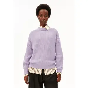 Womens Zip Neck Fleece Sweater Armedangels image-1