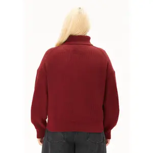 Womens Zip Neck Fleece Sweater Armedangels image-4
