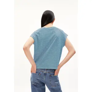 Camiseta de rayas para mujer ARMEDANGELS Oneliaa Lovely image-2