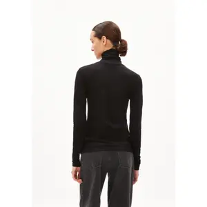 Camiseta de cuello alto de manga larga para mujer ARMEDANGELS Graziliaa Soft image-2