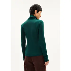 Camiseta de cuello alto de manga larga para mujer ARMEDANGELS Graziliaa Soft image-2