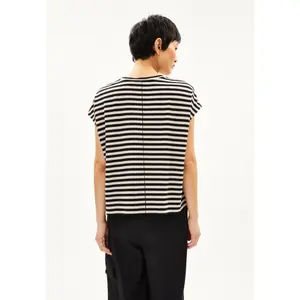 Camiseta de punto a rayas para mujer ARMEDANGELS Jaanisa image-2