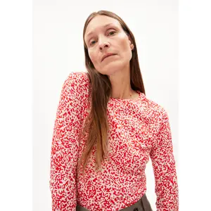 T-shirt da donna ARMEDANGELS Riccaarda Pixxel Aop image-4