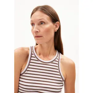 Camiseta de tirantes para mujer ARMEDANGELS Kanitaa Stripes image-4