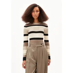 Vrouwentrui ARMEDANGELS Alaania College Stripe image-2