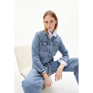 Casaco de ganga feminino ARMEDANGELS Blusonaa image-5