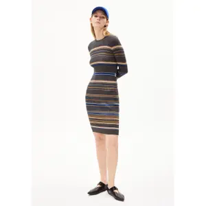 Striped women's sweater dress ARMEDANGELS Liaa Rn image-1