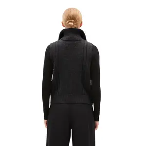 Jersey sin mangas mujer ARMEDANGELS Olaiaas Cable image-3