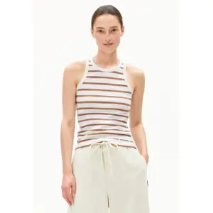 Tampo do tanque feminino ARMEDANGELS Kanitaa Stripes image-1