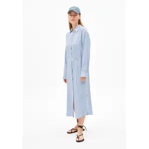 Hemdkleid Damen Armedangels Mathaa Lino Stripes image-1