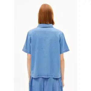 Kurzärmelige Damenjeansjacke ARMEDANGELS Cinziaa image-3