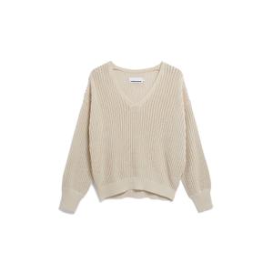 30007387-3146-topp-med-v-ringning-for-dam-armedangels-rabeaa-crochet-lino-raw-white