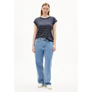 Koszulka damska ARMEDANGELS Jilaana Fine Stripes image-1