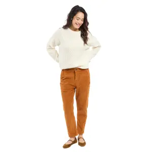 Calças chino de veludo elástico para mulher Armor-Lux image-0