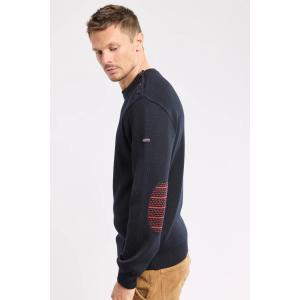 Ronde hals trui van jacquardstof Armor-Lux Marin J10 image-3