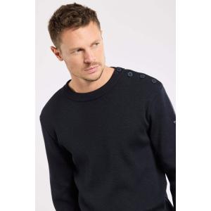 Ronde hals trui van jacquardstof Armor-Lux Marin J10 image-4