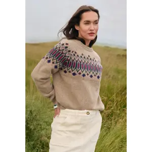 Jersey de cuello redondo de lana para mujer Armor-Lux Jacquard image-2