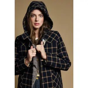 Abrigo de cuadros con capucha mujer Armor-Lux image-3