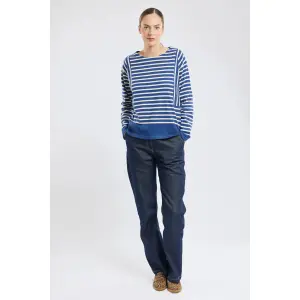 Striped long-sleeve boat neck t-shirt for women Armor-Lux image-1