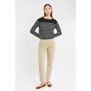 Camiseta de manga larga jacquard mujer Armor-Lux image-1