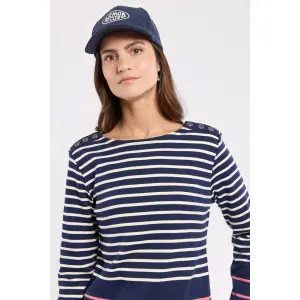 Striped long-sleeve boat neck t-shirt for women Armor-Lux image-2