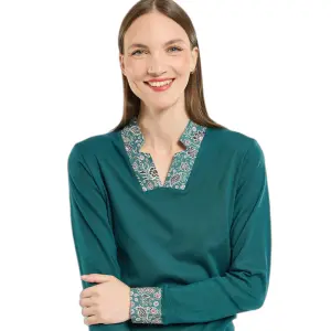 Camiseta de manga larga para mujer Armor-Lux Trompe L'oeil Salome image-3