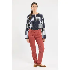 Pantalón recto de algodón para mujer Armor-Lux Taylor image-1