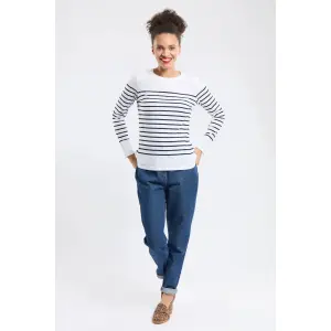 T-shirt marinheira de manga comprida para mulher Armor-Lux Héritage image-1