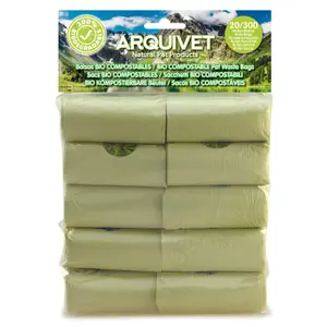 Sacos de substituição Bio Compostáveis para fezes de cão e acessórios para cães Arquivet image-1