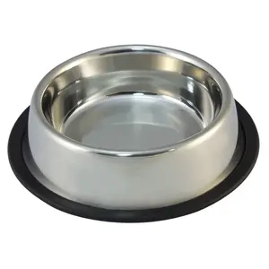 Comedero para gato de acero inoxidable antideslizante Arquivet image-0