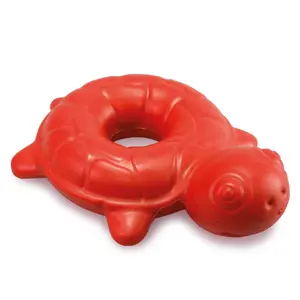 Schwimmende Schildkröte Hundespielzeug mit Quietscher Arquivet image-0