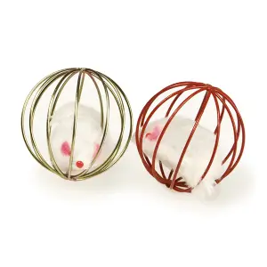 Katzenspielzeug Maus aus Drahtball Arquivet (x24) image-0