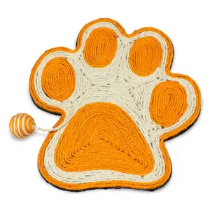Kattenkrabpaal in de vorm van een pootafdruk met muis Arquivet image-0