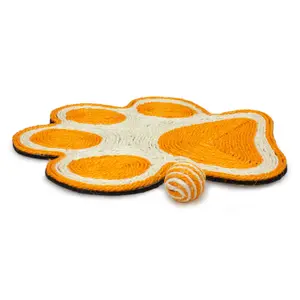 Kattenkrabpaal in de vorm van een pootafdruk met muis Arquivet image-2