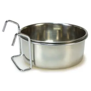 Edelstahlnapf für Papageien Arquivet