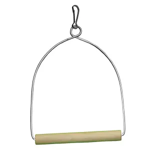 Metal and wood bird swing Arquivet image-0
