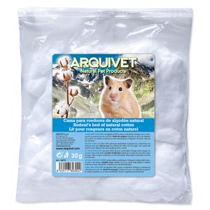 60711-katoenen-bed-voor-knaagdieren-arquivet-hamsters-wit-30-g