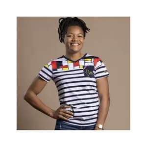 T-shirt marinière mondrian - child Religion Rugby image-0