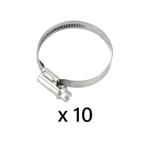 Lot de 10 colliers de serrage moto en inox 32 A à cremaillère Artein W4 image-0