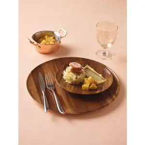 Flacher Teller Arthur Krupp Wood Essence (x4) image-2