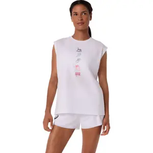 Women's graphic tank top Asics Game image-0