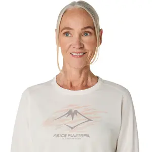 Langarm-T-Shirt mit Logo für Damen Asics Fujitrail image-4