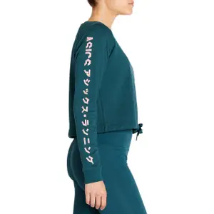 Crop top donna Asics Ls Katakana image-0