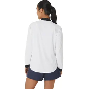 Trikot mit halbem Reißverschluss und langen Ärmeln, Damen Asics Court image-2