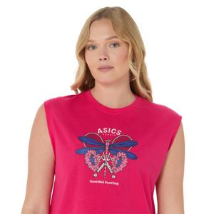 T-shirt da donna senza maniche Asics Game Graphic image-5
