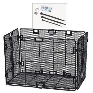 Panier de vélo arriere lateral fixe et pliable maille etroite Asista image-0