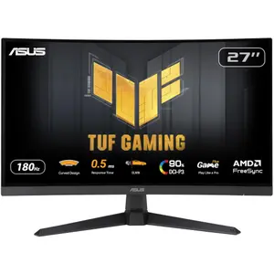 Écran PC ASUS TUF 27" Curve QHD/180Hz/1ms/Fast-VA/HDR/FreeSync image-0