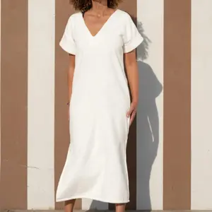 Vintage Long Dress Women Atelier Dune Seventies Summer image-1