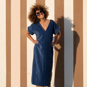 Vintage Long Dress Women Atelier Dune Seventies Summer image-1