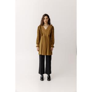 Damska sukienka o średniej długości z rękawami Atelier Rêve Irluie image-1